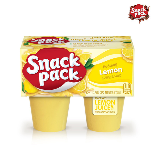 Snack Pack 레몬 푸딩 4개입