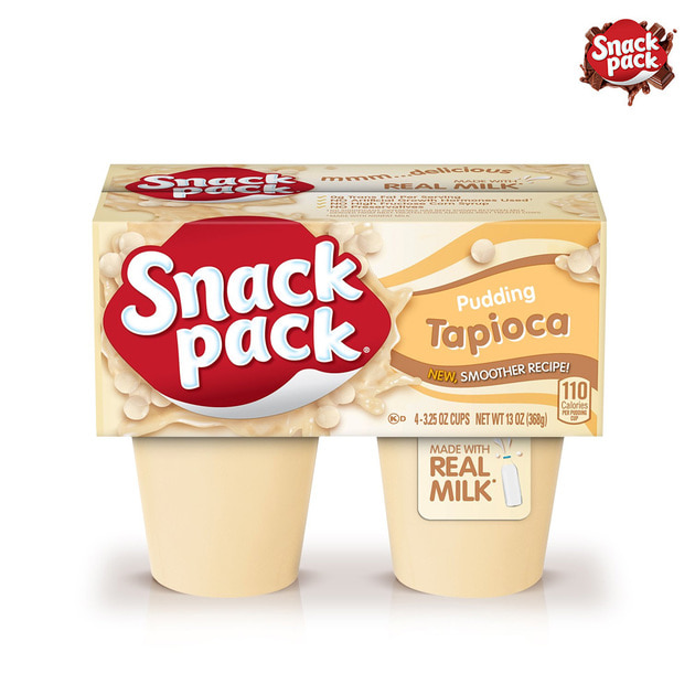 Snack Pack 타피오카 푸딩 4개입
